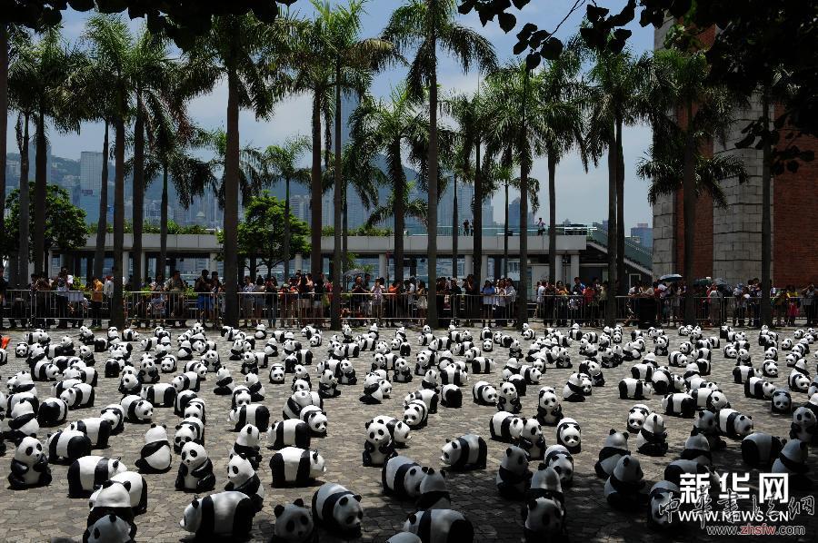 （晚報）（3）1600只紙制熊貓在香港展出