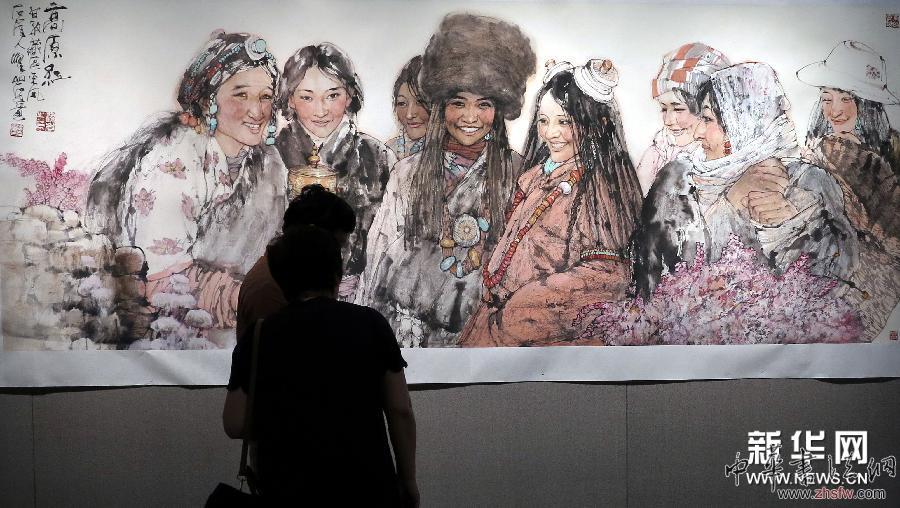（文化）（1）梁巖水墨肖像畫(huà)展在鄭州舉行