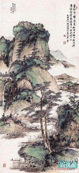 啟功 1940年作 丹楓夕照圖 中國嘉德2014 雅昌供圖