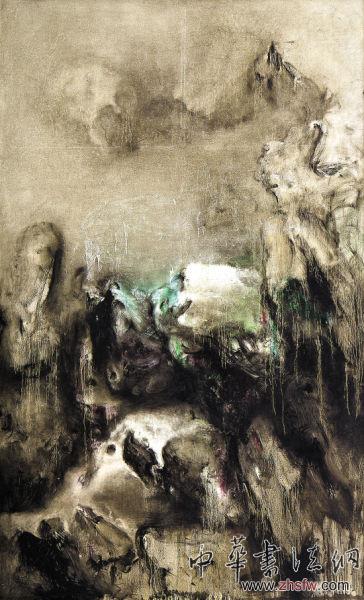 現(xiàn)當(dāng)代藝術(shù):趙無極引領(lǐng)二十世紀(jì)油畫 周春芽《山石與云煙》以472萬元人民幣成交