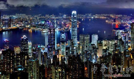 香港維多利亞夜景