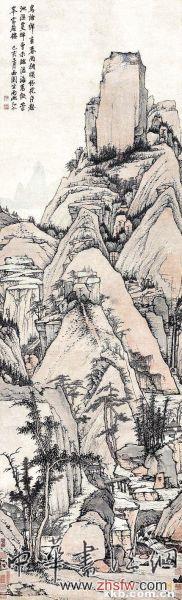 中國古代名作頻流拍:誰懂古人心 ■弘仁 西園坐雨圖