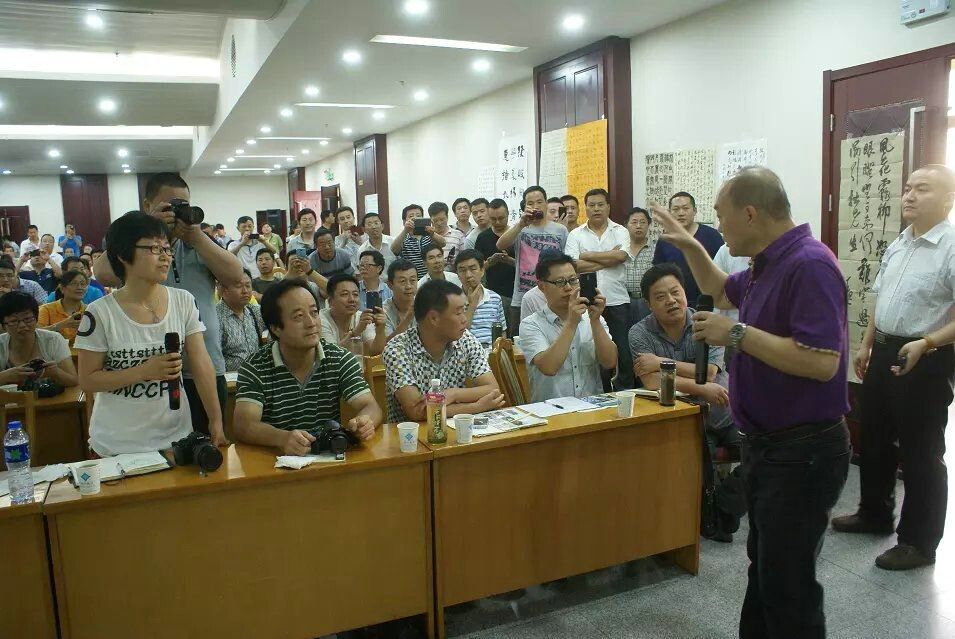 蒙曼洪厚甜在陜開(kāi)講授書(shū)法之道