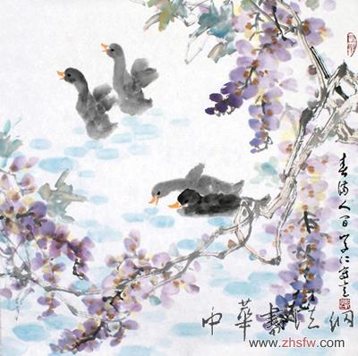 中國書畫名家沈學仁藝術人生訪談錄 《春滿人間》 尺寸:68×68cm 2006年創(chuàng)作 中國國家博物館收藏