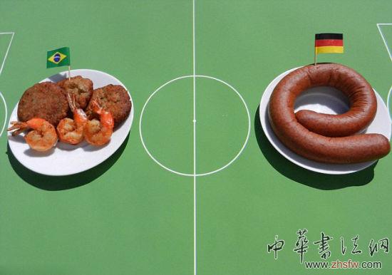美藝術家巧手混搭各國美食重現(xiàn)世界杯 美藝術家巧手混搭各國美食重現(xiàn)世界杯