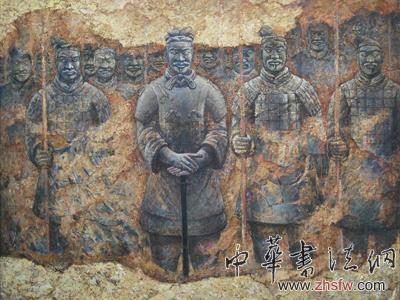 沉積二 尺寸：150X180cm 布面油畫2001年