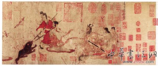 中國(guó)藝術(shù)尋根之八:《女史箴圖》訪晉人(圖) 大英博物館藏東晉顧愷之(傳)《女史箴圖》(局部)