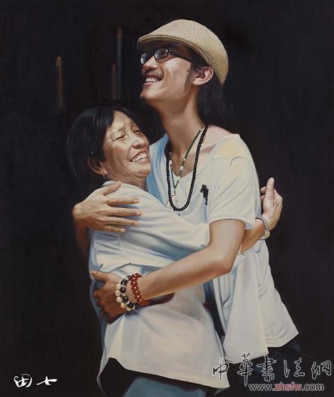 中國(guó)當(dāng)代藝術(shù)鬼才田七油畫人物系列作品賞析