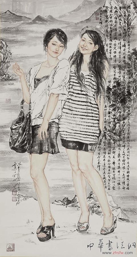 中國(guó)當(dāng)代藝術(shù)鬼才田七都市美女系列作品巡回展