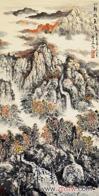 曲學(xué)真 山靜秋氣清 136X68