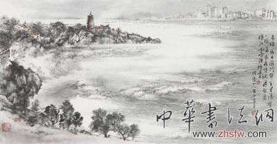 西湖勝景之六和聽濤