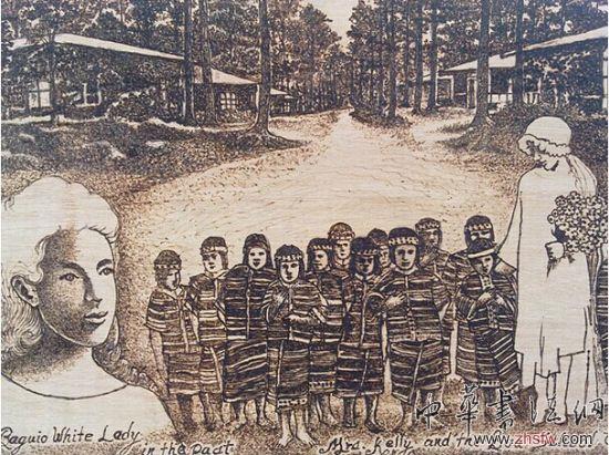 另類藝術(shù)家用日光作畫。（圖片來源：美國(guó)中文網(wǎng)）