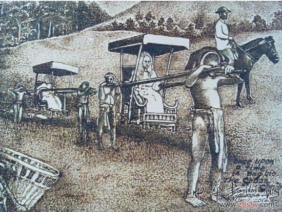 另類藝術(shù)家用日光作畫。（圖片來源：美國(guó)中文網(wǎng)）