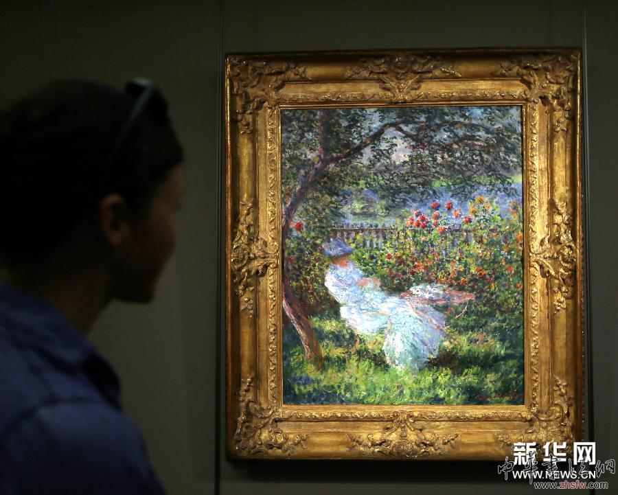 紐約蘇富比:印象派大師莫奈三幅名作亮相香港 組圖 (晚報(bào))(1)即將在紐約蘇富比拍賣的印象派大師莫奈三幅名作亮相香港