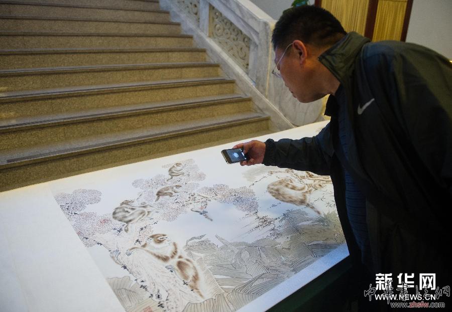 韓必省書畫作品展在京舉行 組圖 (晚報(bào))(4)韓必省書畫作品展在京舉行