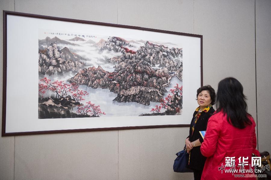 韓必省書畫作品展在京舉行 組圖 (晚報(bào))(3)韓必省書畫作品展在京舉行