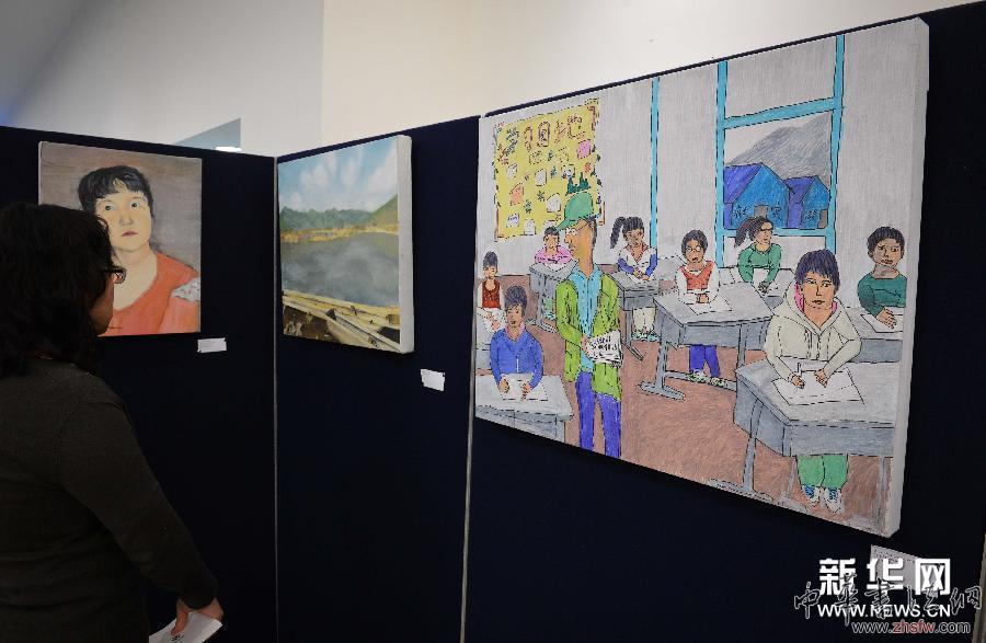 （國際）（1）中國殘障兒童繪畫作品在聯合國總部展出