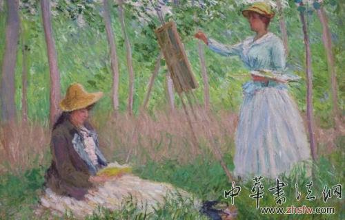 真正的莫奈作品被很多人效仿。