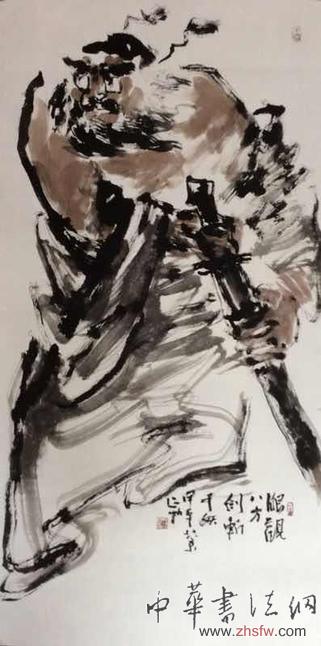 莊玉君：焦墨寫鐘馗，揮毫揚正氣