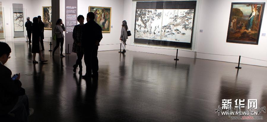 （文化）（4）&ldquo;大師與大師&mdash;&mdash;徐悲鴻與法國(guó)學(xué)院大家作品聯(lián)展&rdquo;在滬開幕