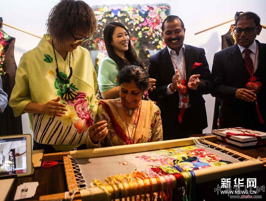 （XHDW）（2）中國浙江非物質(zhì)文化遺產(chǎn)在印度新德里展出