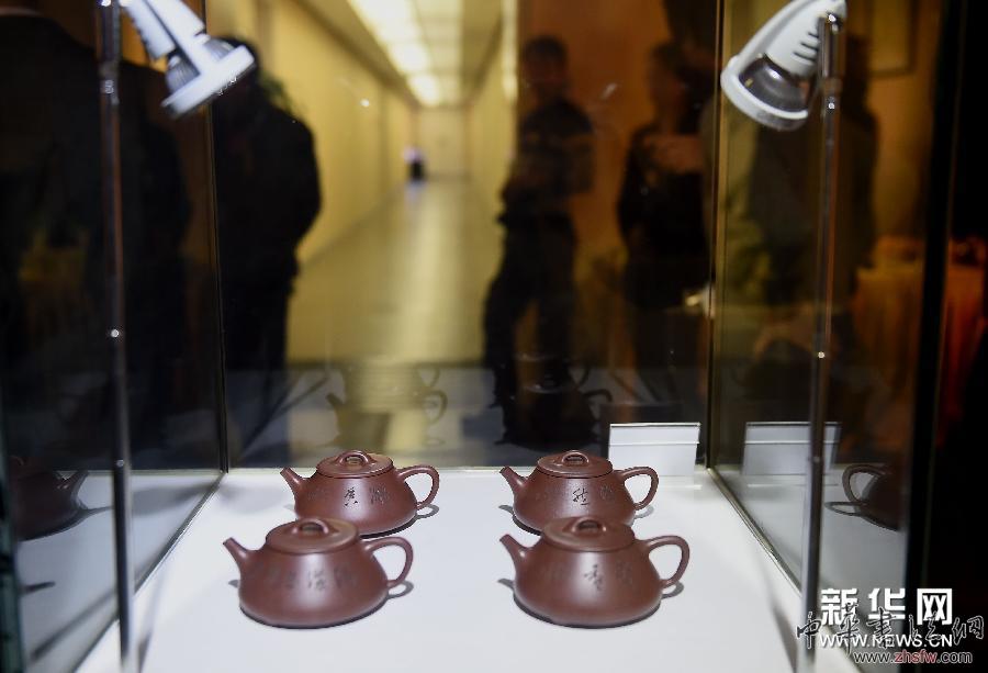 （新華網(wǎng)）（2）&ldquo;境由心生&mdash;孔良法紫砂藝術(shù)展&rdquo;在京開幕