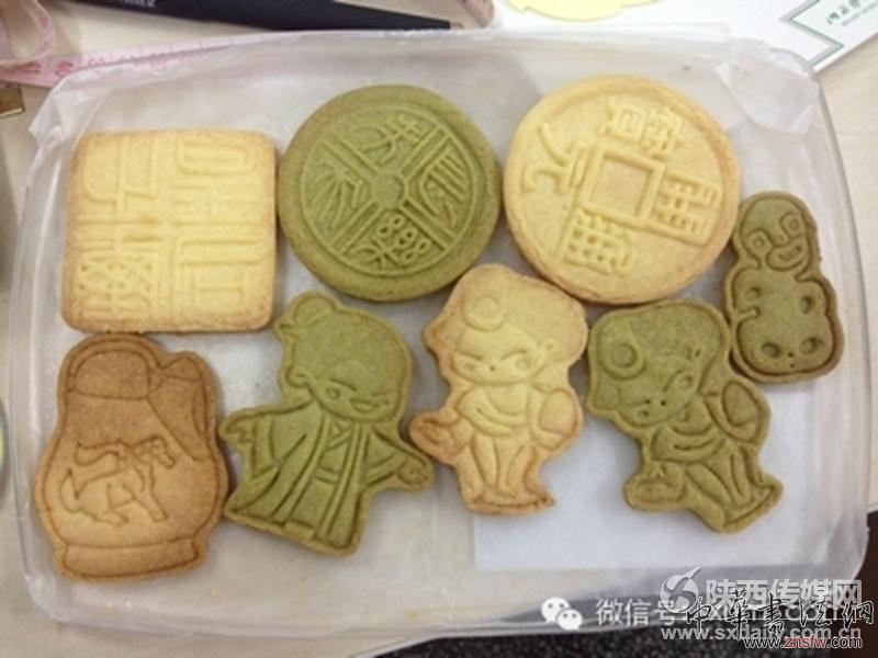 卡通形象餅干。陜西歷史博物館供圖