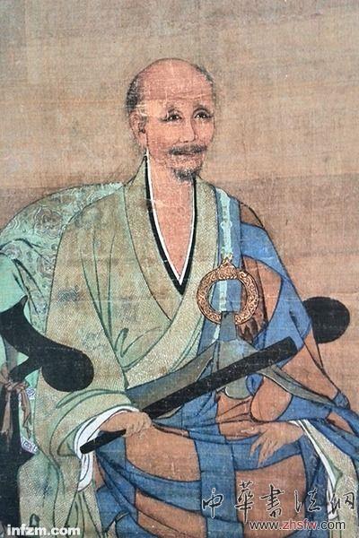 現(xiàn)藏日本京都東福寺的宋畫無準(zhǔn)師范像。日僧圓爾弁圓入宋求法，拜在杭州徑山寺的無準(zhǔn)師范門下?；貒鴦?chuàng)立東福寺時，圓爾帶回了無準(zhǔn)師范的頂相圖（肖像畫），后兩人的肖像畫都成為東福寺鎮(zhèn)寺之寶。中國寺廟收藏的佛教題材繪畫反因朝代更迭等原因毀壞殆盡。 （南方周末資料圖）
