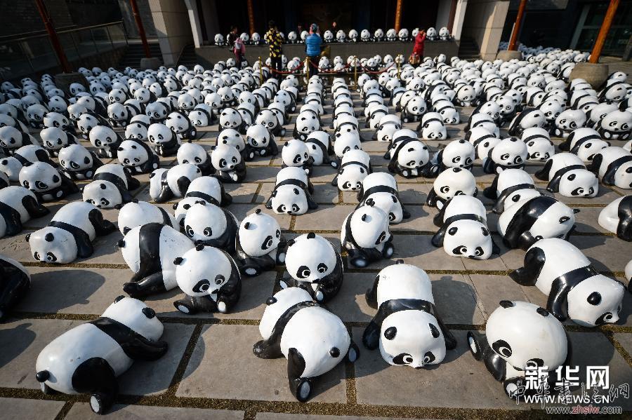 1600只“熊貓”合肥街頭集體賣萌 組圖 (晚報)(1)1600只“熊貓”合肥街頭集體賣萌