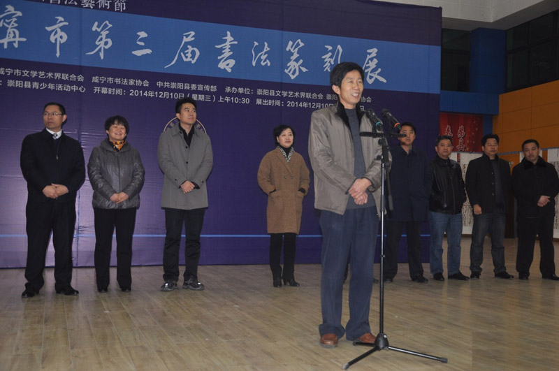 咸寧市第三屆書法篆刻展開幕