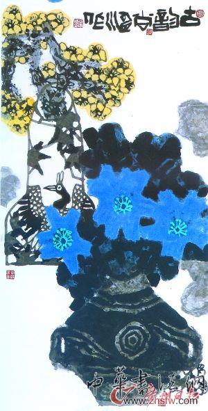 尚濤 《古韻》（中國畫） 137cm&times;69cm