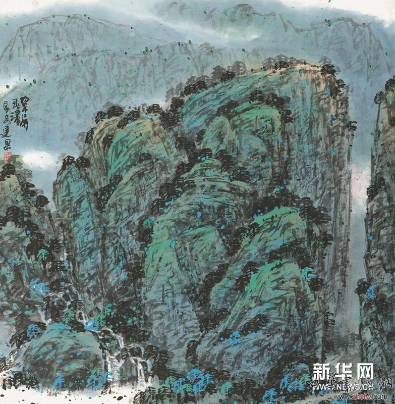 翠屏春濃 57.5×44cm 國畫