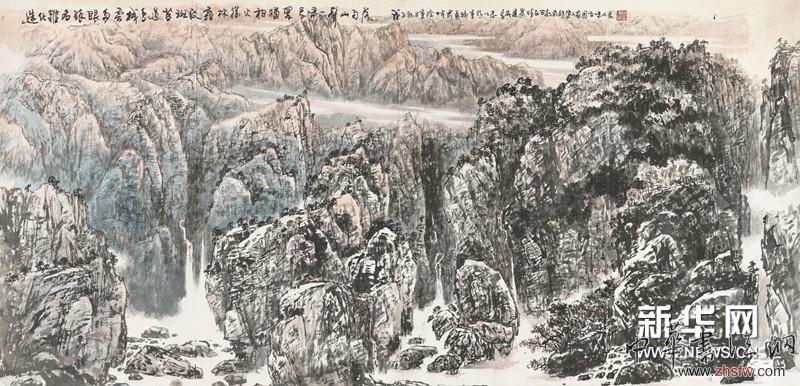 造化難名醉眼多 200×98cm 國畫