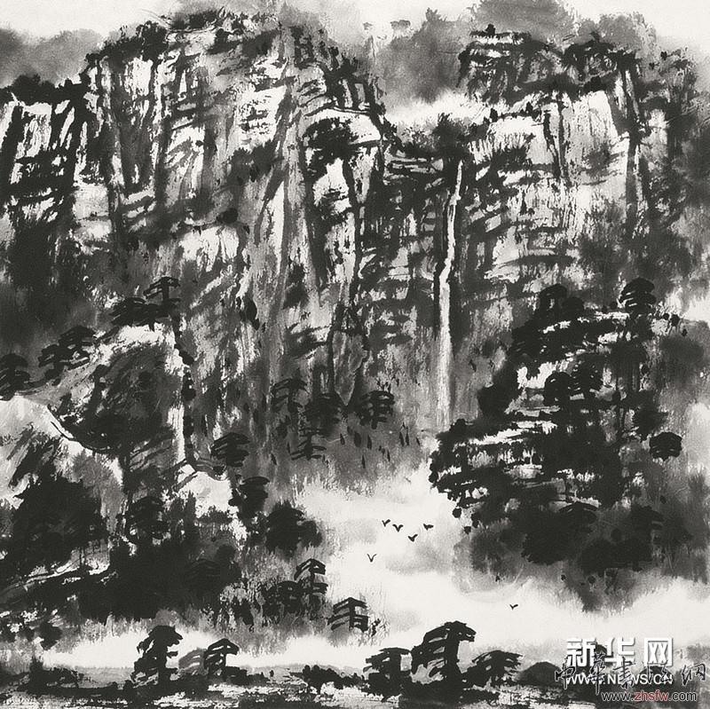 龍?zhí)稌円股L雷 38.5×38.5cm 國畫