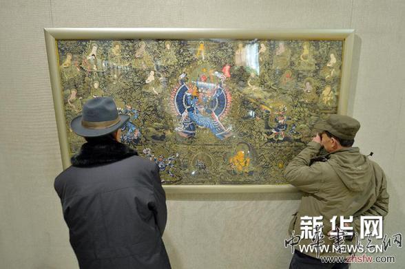 （新華網(wǎng)）（1）百幅傳世唐卡在蘭州展出