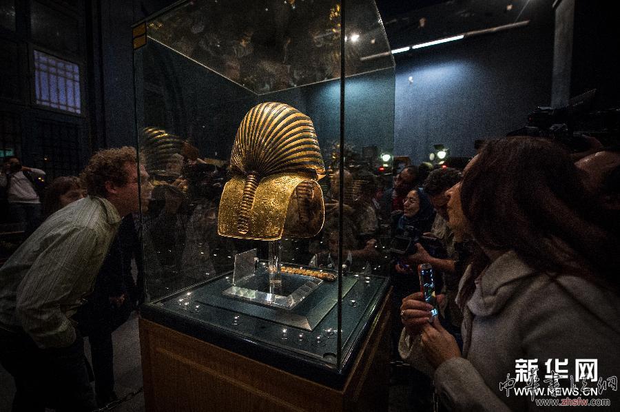 （國際）（2）埃及文物部就&ldquo;圖坦卡蒙黃金面具受損&rdquo;召開新聞發(fā)布會