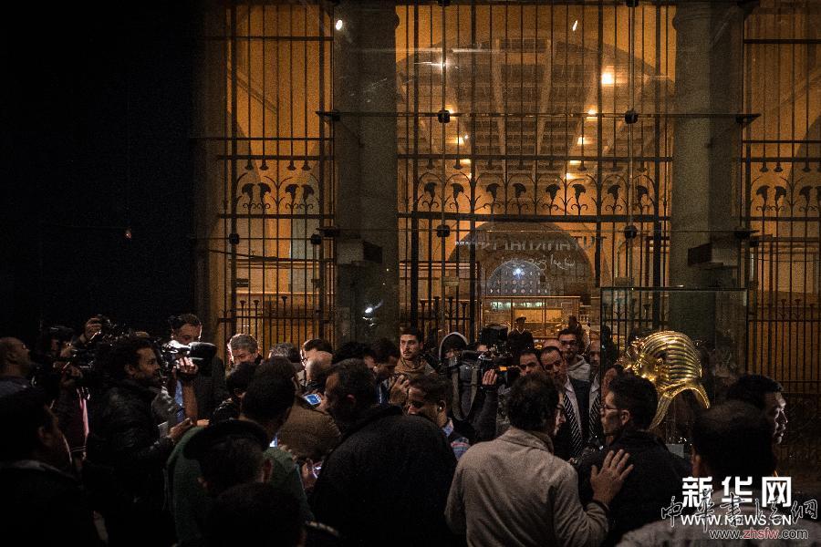 （國際）（3）埃及文物部就&ldquo;圖坦卡蒙黃金面具受損&rdquo;召開新聞發(fā)布會