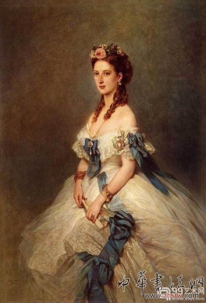 1864 弗朗茲·夏維爾·溫特哈特繪制 威爾士王妃肖像