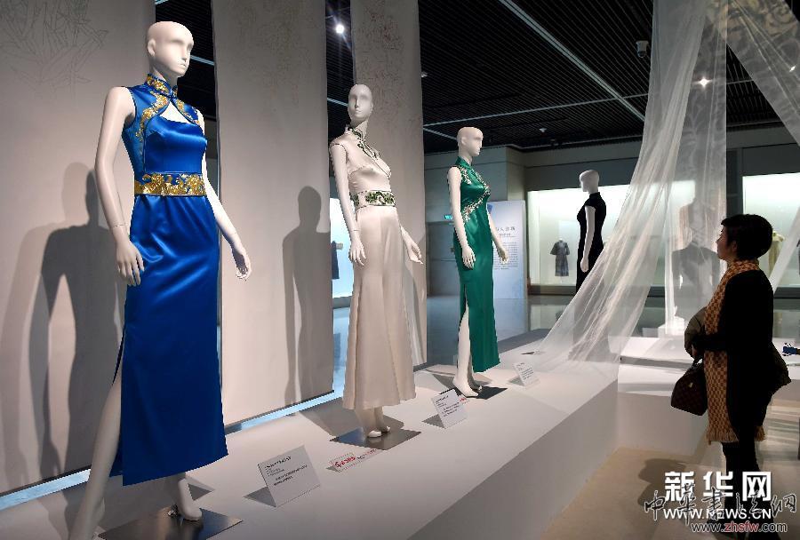 百年旗袍展 T臺(tái)模特秀 圖 (晚報(bào))(1)百年旗袍展 T臺(tái)模特秀