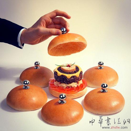 藝術(shù)家創(chuàng)造出世界上最奇特的60種漢堡