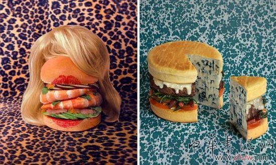 藝術(shù)家創(chuàng)造出世界上最奇特的60種漢堡