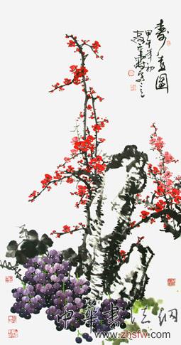 宋重霖作品《壽喜圖》