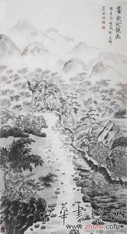 《霧鎖龍架山》96cmx178cm