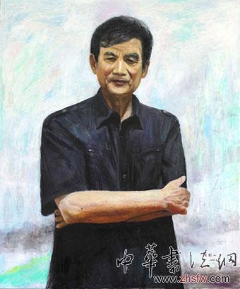 《著名中國畫家曹英義先生》120x100cm 2014年6月