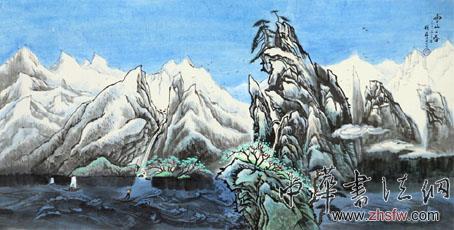 雪山之春137cmx68cm