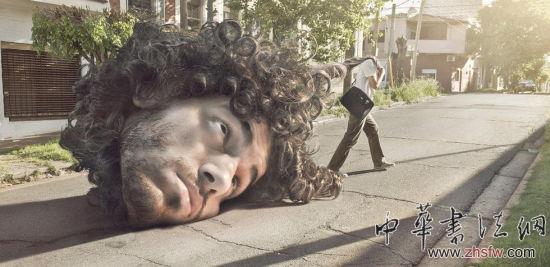 圖為沉重的腦袋，估計(jì)每個(gè)上班族在清晨都會(huì)有這想法吧。