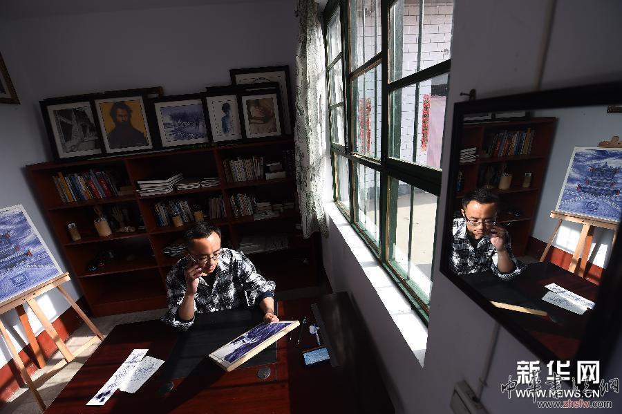 （晚報(bào)）（1）山西&ldquo;90后&rdquo;畫師圓珠筆巧作畫