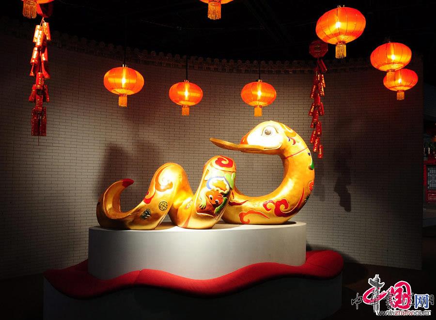 首都博物館舉辦的&ldquo;金蛇舞春風&rdquo;展覽