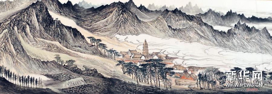 （晚報）（1）百米詩畫長卷《黃河金岸》在港展出