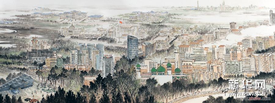 （晚報）（2）百米詩畫長卷《黃河金岸》在港展出